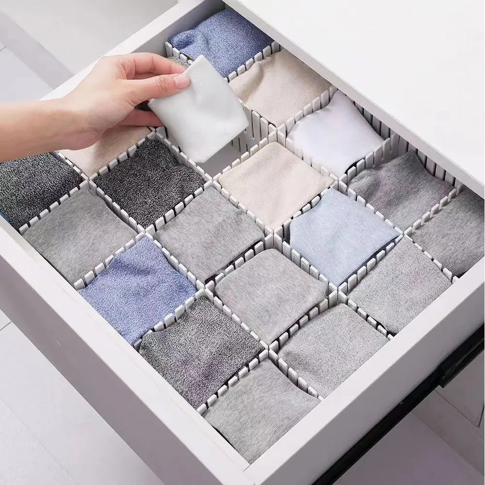 Adjustable Drawer Separator & Plastic DIY Divider Clapboard Organizer - Image 13