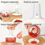 Imported Manual Hand Push Multifunctional Chopper Mixer Cutter and Grinder