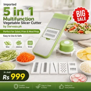 Imported 5 in 1 Multifunction Vegetable Slicer Cutter