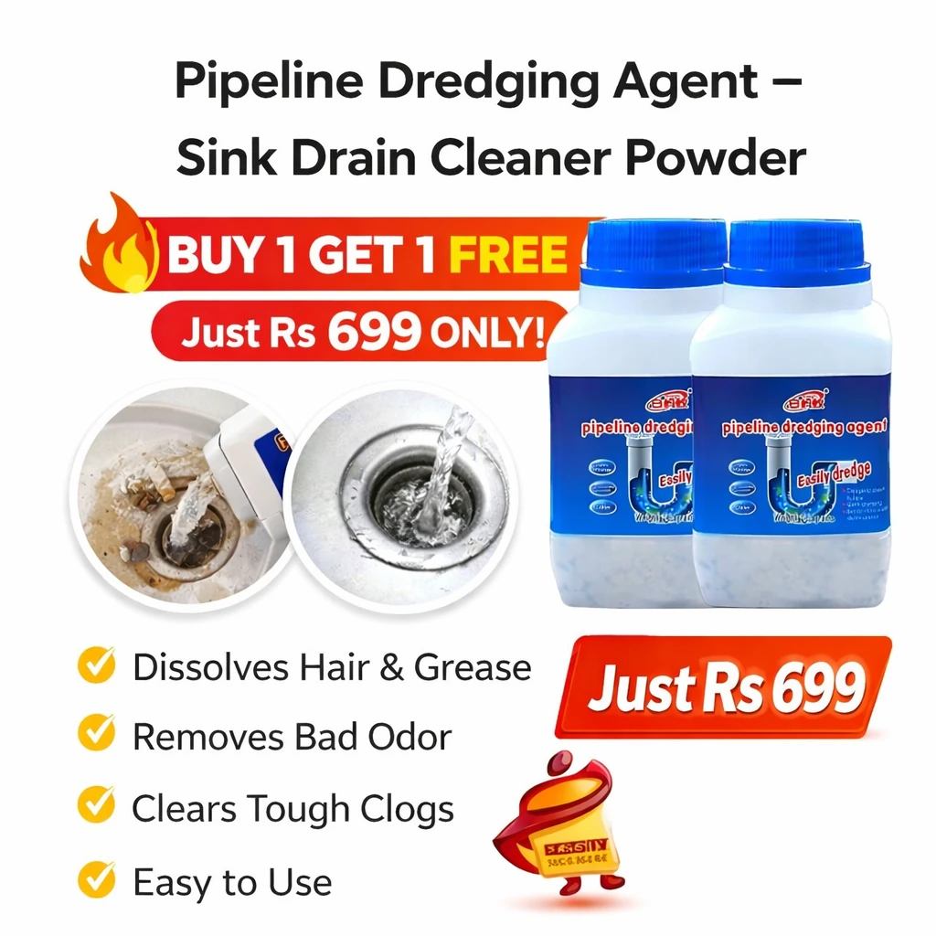 BUY 1 GET 1 FREE Pipeline Drain & Sink Cleaner with Premium Deep Cleaning Powder Formula - Image 2