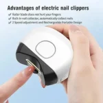 USB Rechargeable Electric Nail Clipper for Baby & Adult