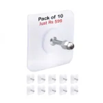 Punch Free Self Adhesive Screw Wall Hook For Home and Outdoor Use