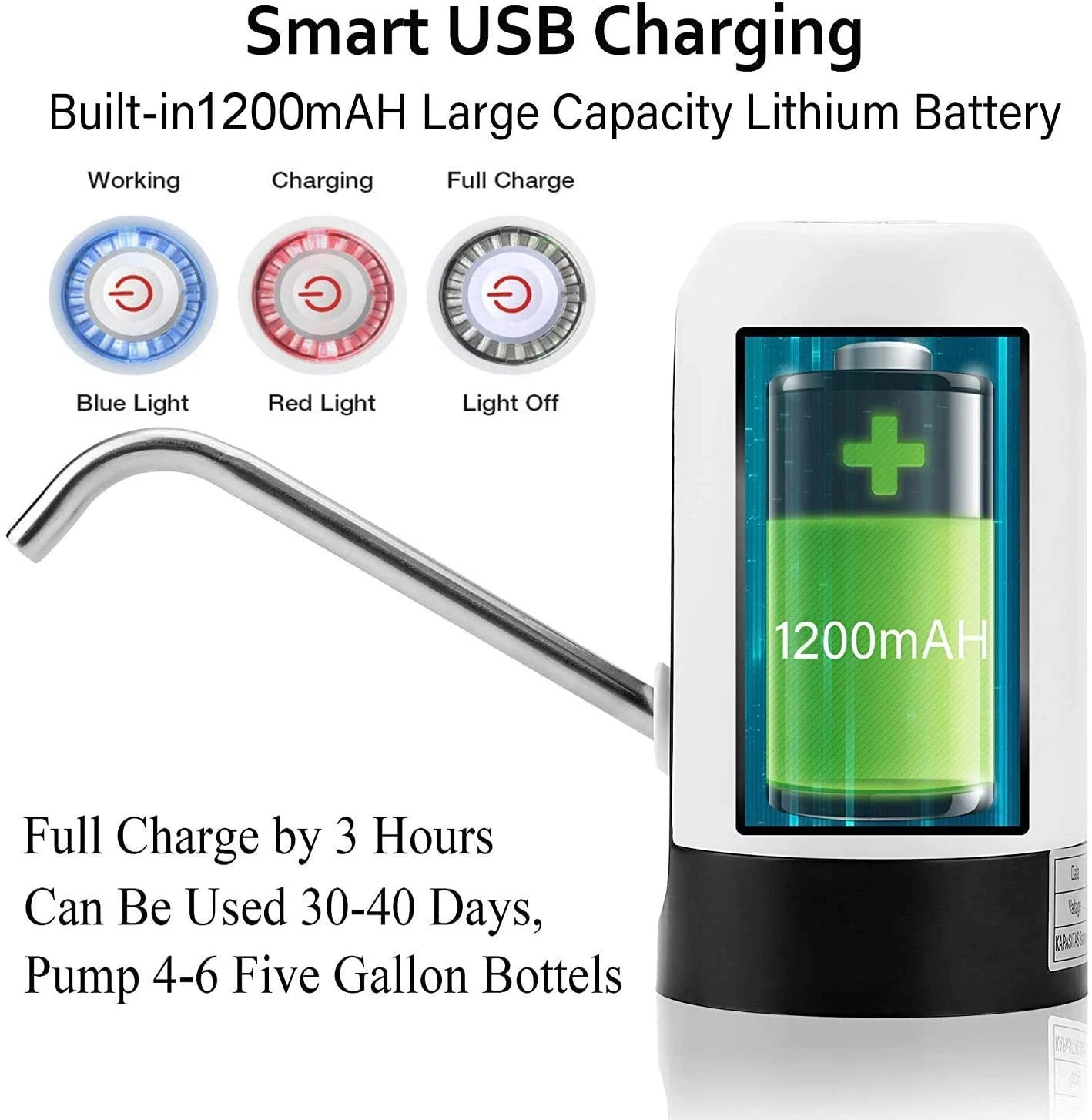 Electric Water Pump Dispenser with USB Auto Charging - Image 13