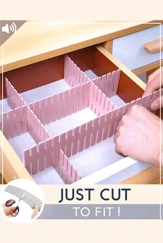 Adjustable Drawer Separator & Plastic DIY Divider Clapboard Organizer - Image 2