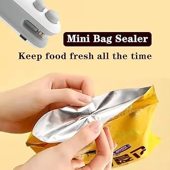 Rechargeable 2 in 1 Portable Mini Food Bag Heat Sealer And Cutter For Home and Outdoor Use - Image 4