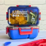 Kids 2 Portion Lunch Box with Spoon & Fork