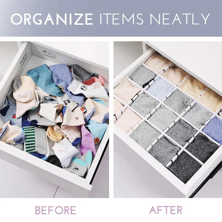 Adjustable Drawer Separator & Plastic DIY Divider Clapboard Organizer - Image 15