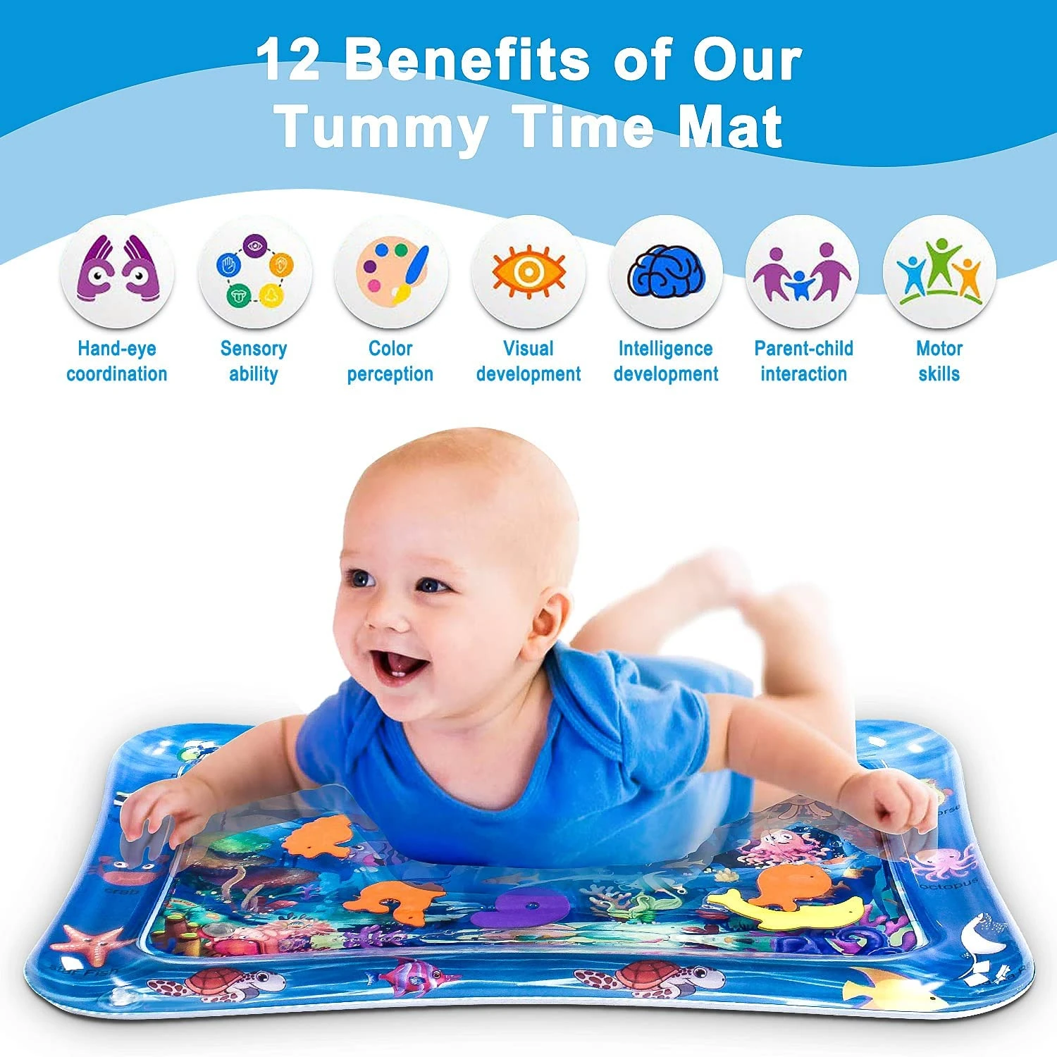 Baby Inflatable Tummy Time Water Mat - Image 10