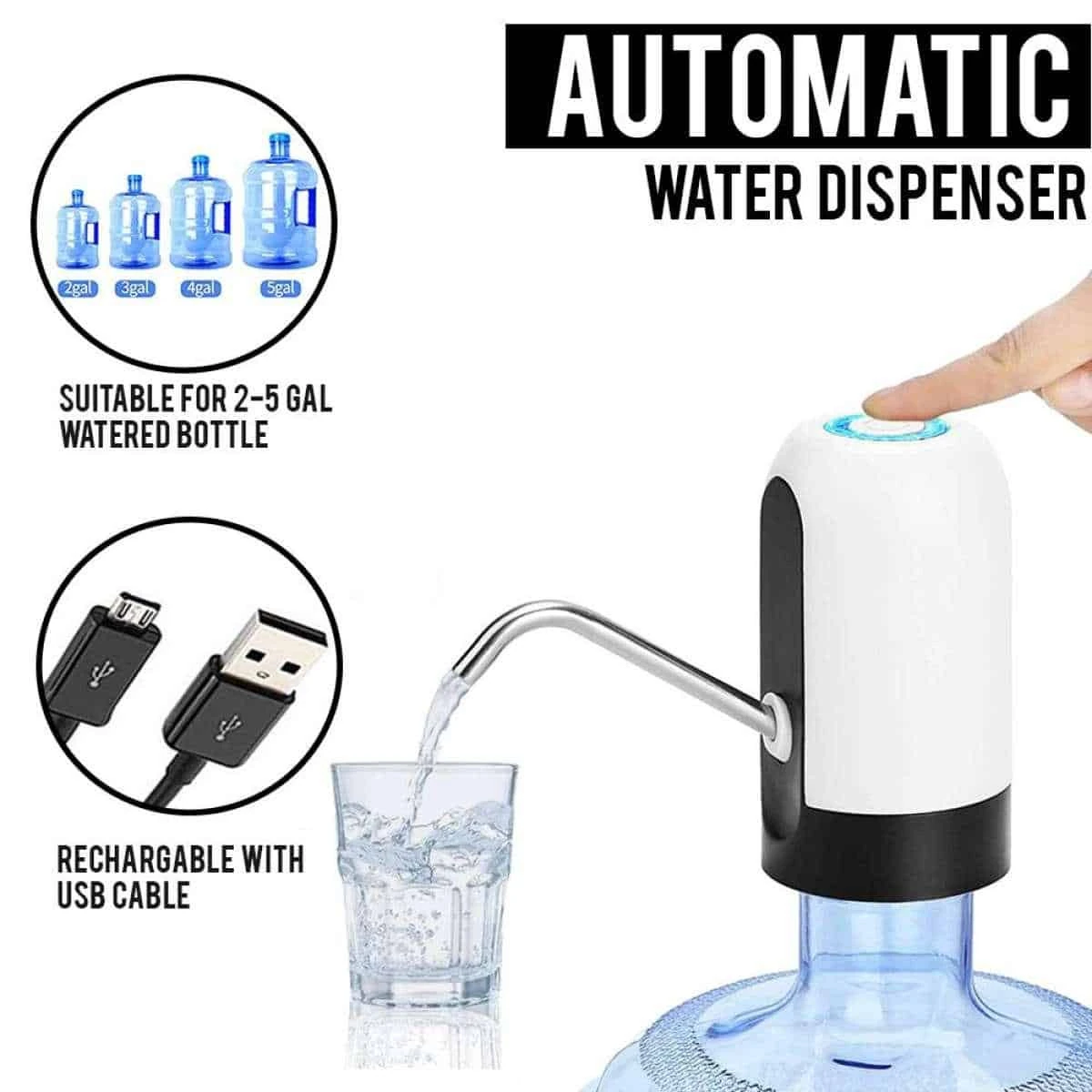 Electric Water Pump Dispenser with USB Auto Charging - Image 12