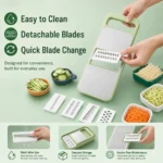 Imported 5 in 1 Multifunction Vegetable Slicer Cutter