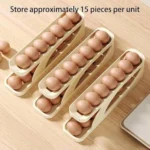 Sale Offer Egg Holder Dispensers With Automatically Rolling and Space Saving Egg Tray For Refrigerator and Kitchen