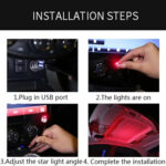 USB Star Night Light Projector with 9 Functional Modes & 24 Lighting Skylight Effects For Decor in Living Room, Car and Other Indoor Activity