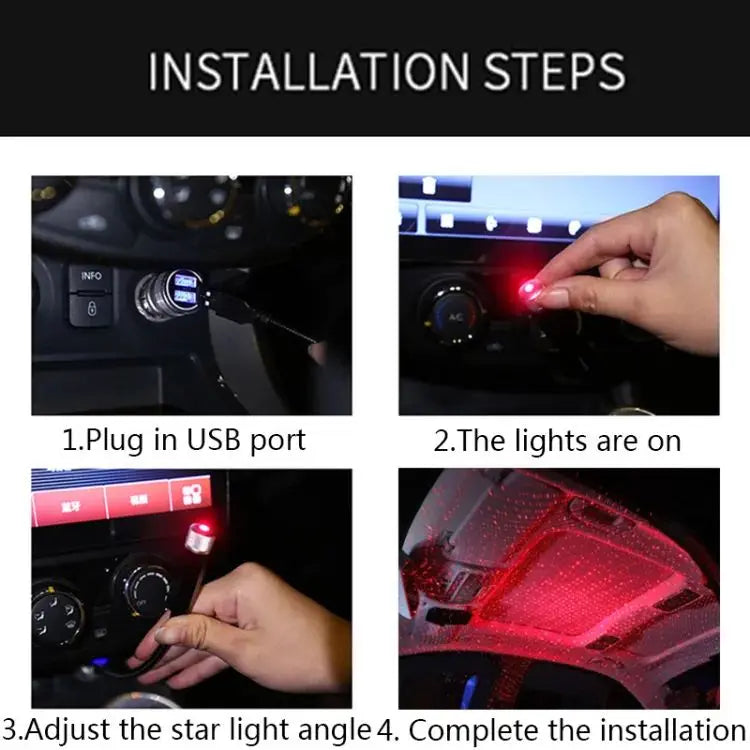 USB Star Night Light Projector with 9 Functional Modes & 24 Lighting Skylight Effects For Decor in Living Room, Car and Other Indoor Activity - Image 6