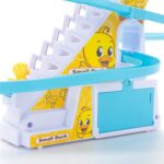 Electric Duck Climbing Stairs Track Toy Set