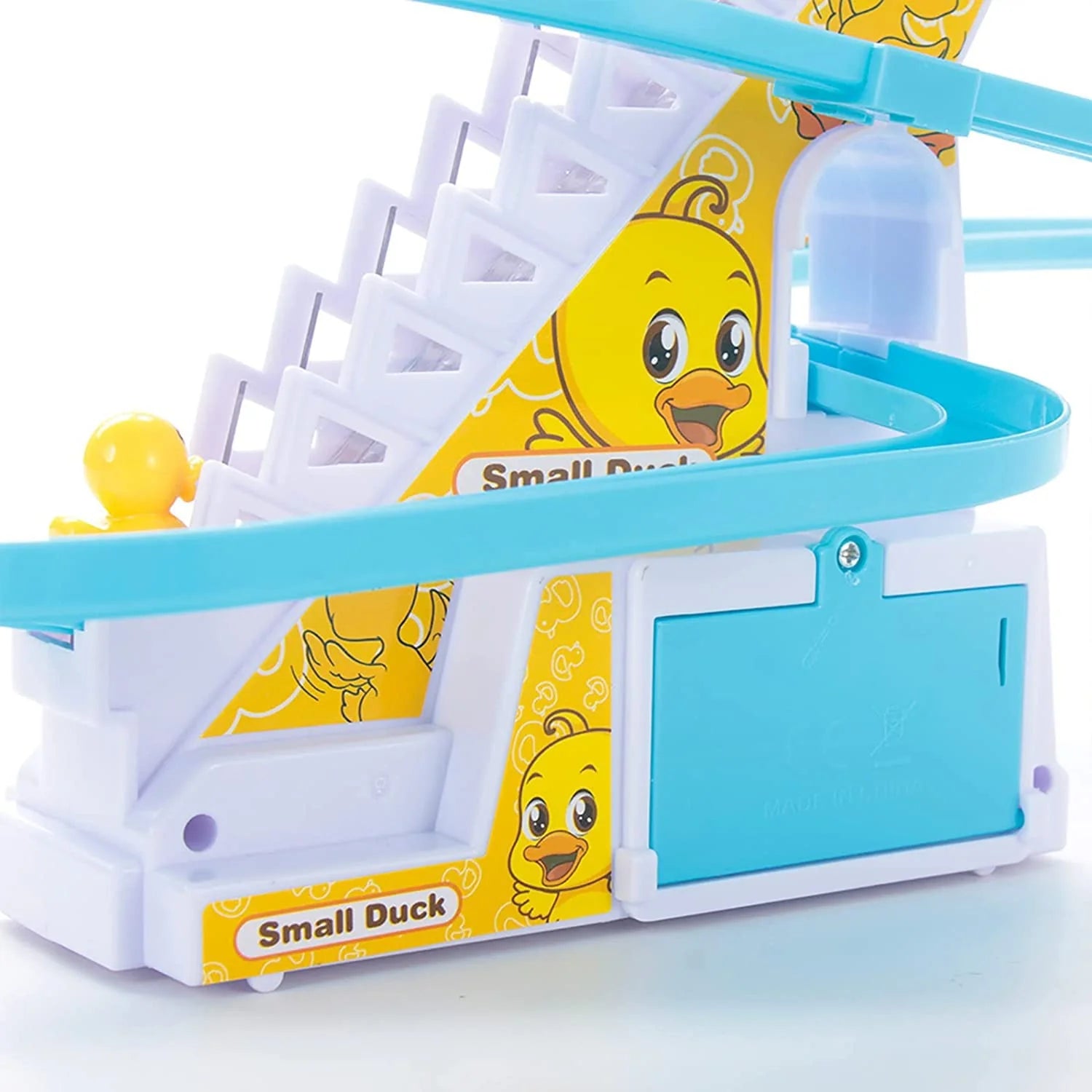 Electric Duck Climbing Stairs Track Toy Set - Image 3