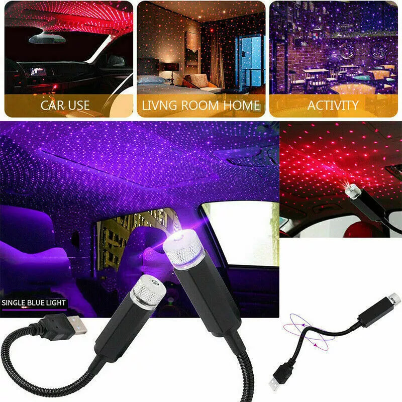 USB Star Night Light Projector with 9 Functional Modes & 24 Lighting Skylight Effects For Decor in Living Room, Car and Other Indoor Activity - Image 7
