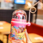 Baby Whale Spray Water Bottle with Straw