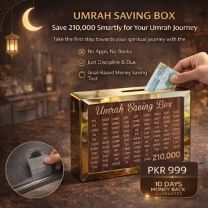 Umrah Saving Box - Save 210,000 Smartly for Your Umrah Journey