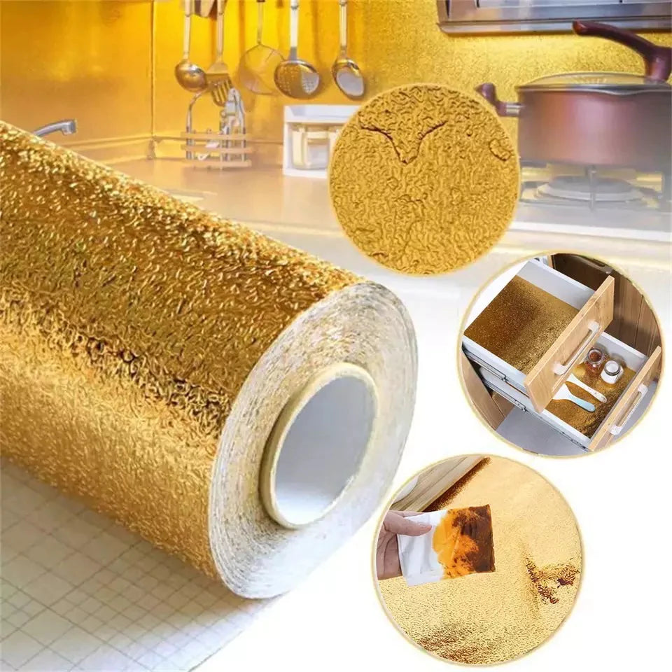 Kitchen Oil Proof Self Adhesive Aluminum Foil Sheet - Image 7