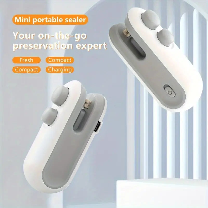 Rechargeable 2 in 1 Portable Mini Food Bag Heat Sealer And Cutter For Home and Outdoor Use - Image 9