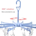 Folding Rotatable Clothes Dryer Hanger