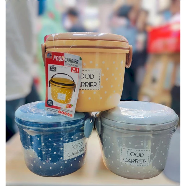 Double Layer Tiffin Lunch Box with Steel Container - Image 7