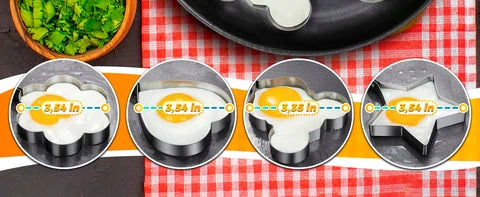 Pack of 4 Egg Shaping Molds - Image 7