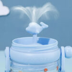 Baby Whale Spray Water Bottle with Straw