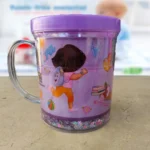 Kids Cartoon Glass Mug (Pack of 2)