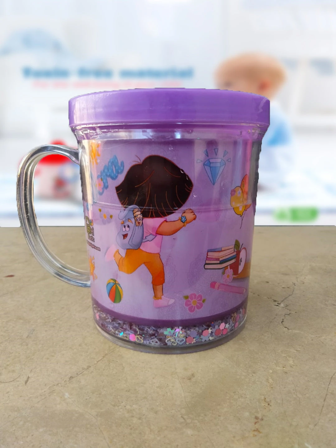 Kids Cartoon Glass Mug (Pack of 2) - Image 8