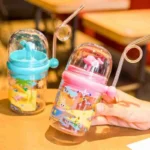 Baby Whale Spray Water Bottle with Straw