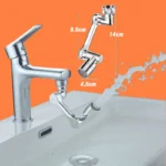1440° Rotatable Multifunctional Extension Universal Swivel Robotic Arm Faucet Rs 999