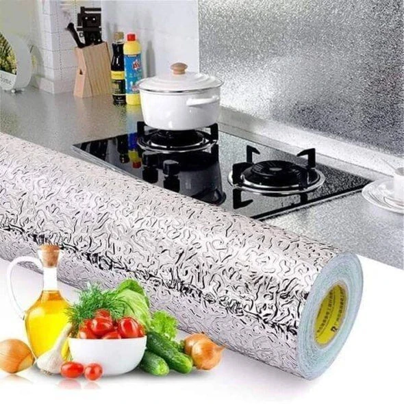 Kitchen Oil Proof Self Adhesive Aluminum Foil Sheet - Image 2