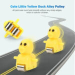 Electric Duck Climbing Stairs Track Toy Set