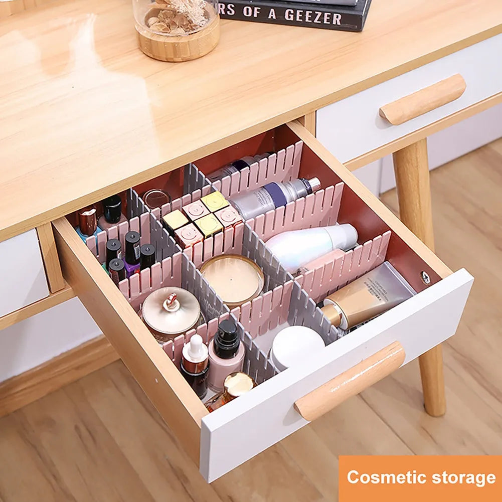 Adjustable Drawer Separator & Plastic DIY Divider Clapboard Organizer - Image 16