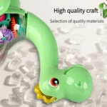 Electric Transparent Gear Dinosaur Toy with Lights