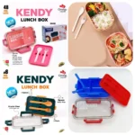 Kids 2 Portion Lunch Box with Spoon & Fork