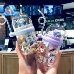 Baby Whale Spray Water Bottle with Straw