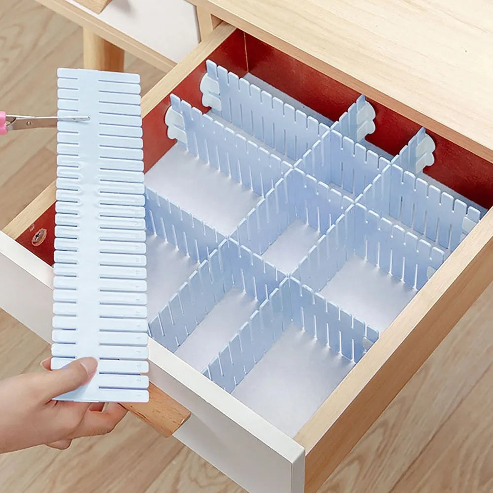 Adjustable Drawer Separator & Plastic DIY Divider Clapboard Organizer - Image 12