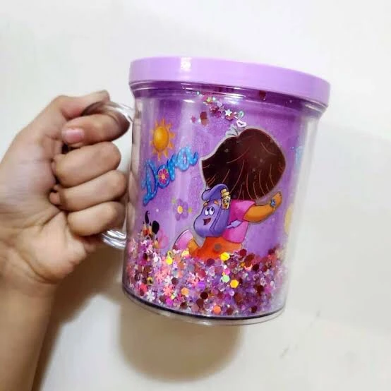 Kids Cartoon Glass Mug (Pack of 2) - Image 7