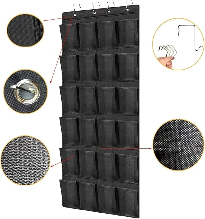 Over Door Shoe Organizer (24 Pockets)
