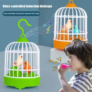 Voice Control Bird Cage Toy for Kids