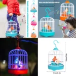 Voice Control Bird Cage Toy for Kids