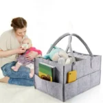 Baby Diaper Caddy Organizer Felt Bag