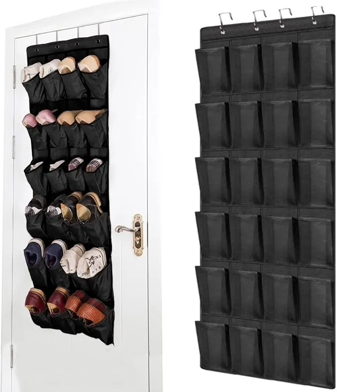 Over Door Shoe Organizer (24 Pockets) - Image 4