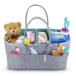 Baby Diaper Caddy Organizer Felt Bag