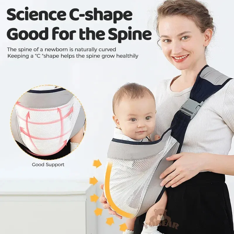 Adjustable Baby Carrier Sling Backpack - Image 4
