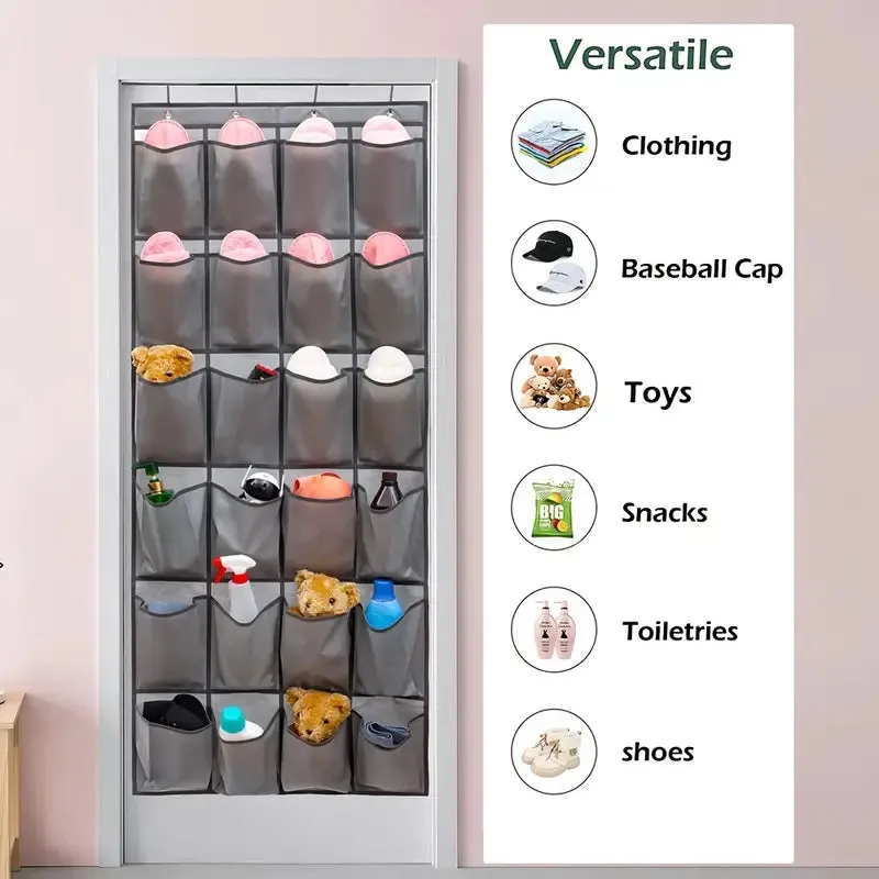 Over Door Shoe Organizer (24 Pockets) - Image 3