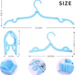 Folding Clothes Hangers with Slots (10 Pcs)