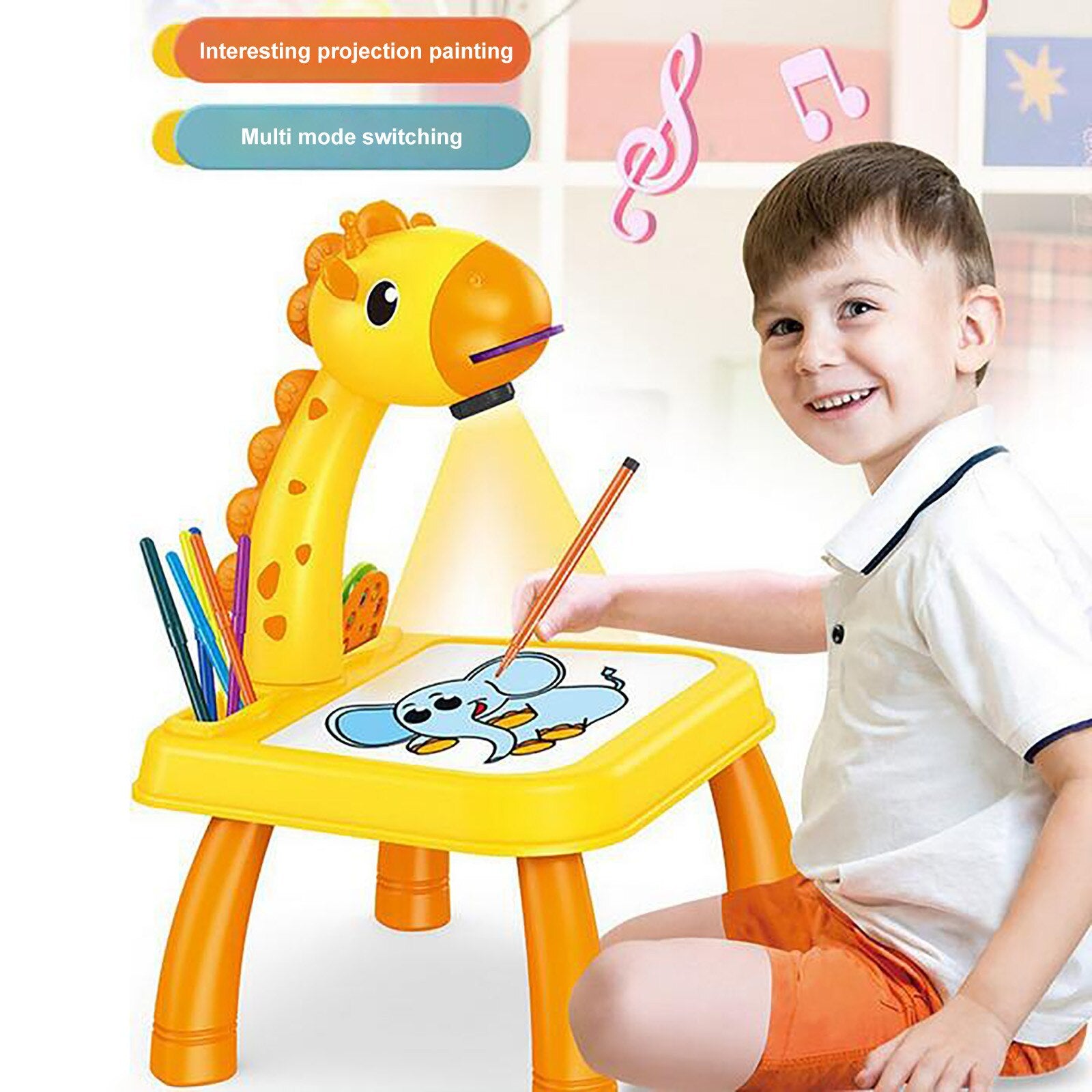 Duck Drawing Projector Toy with 12 Markers - Image 4